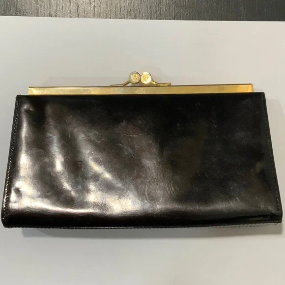 Versace Black and Gold Women's Wallet - Picture 4 of 11